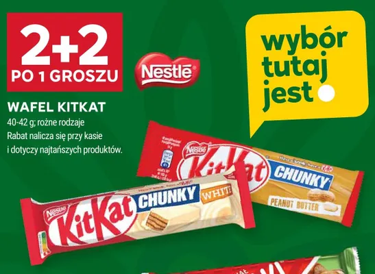 Wafel Nestlé KitKat Chunky White promocja w Stokrotka