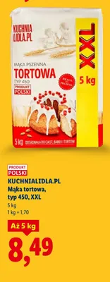 Mąka tortowa typ 450 XXL promocja w Lidl