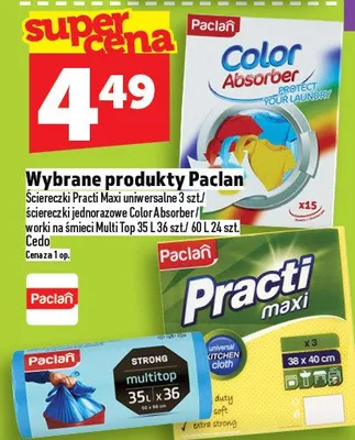 Wybrane produkty Prąd Maxi uniwersalne 3 szt./ściereczki jednorazowe Color Absorber/woda na ręcę Multi Trio 38 L 54 szt./40 L Certo promocja w TOPAZ