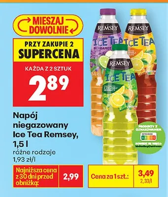 Napój niegazowany Ice Tea, różne rodzaje promocja w Biedronka