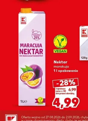 Nektar marakuja K-Classic promocja w Kaufland