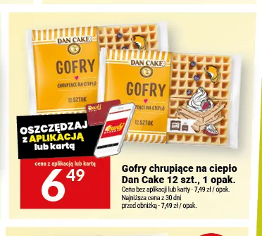 Gofry chrupiące na ciepło Dan Cake promocja w Twój Market