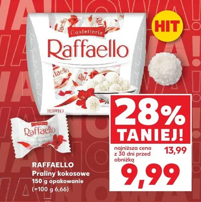 Praliny kokosowe Raffaello promocja w Kaufland