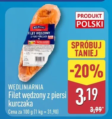 Filet wędzony z piersi kurczaka promocja w Aldi