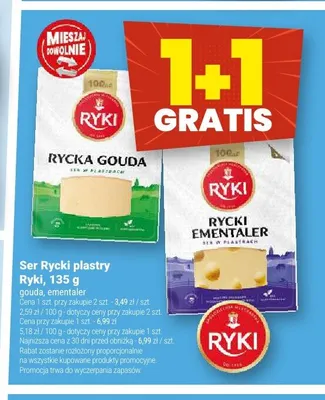 Ser Rycki plastry Ryki gouda promocja w Twój Market