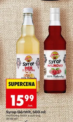 Syrop GórWit malinowy promocja w Biedronka