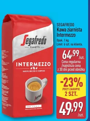 Kawa ziarnista Intermezzo Segafredo promocja w Aldi