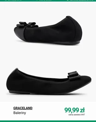 Baleriny GRACELAND promocja w Deichmann