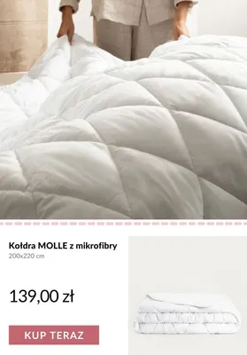 Kołdra MOLLE z mikrofibry 200x220 cm promocja w Homla