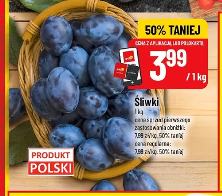 Śliwki promocja w POLOmarket