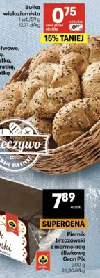 Piernik brzozowski z marmoladą śliwkową promocja w Delikatesy Centrum