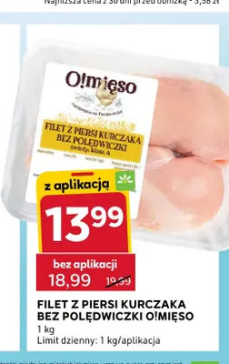 Filet z piersi kurczaka bez polędwiczki O!Mięso promocja w Stokrotka