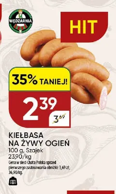 Kiełbasa na żywy ogień Szajek promocja w Chata Polska