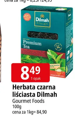 Herbata czarna liściasta Dilmah promocja w Leclerc