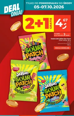 Kwaśne żelki Jelibon Sour Patch Karpuz promocja w Dealz