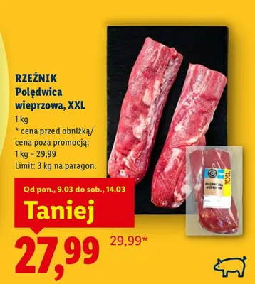 Polędwica wieprzowa, XXL promocja w Lidl