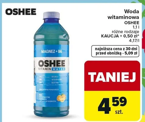 Woda witaminowa różne rodzaje promocja w Carrefour