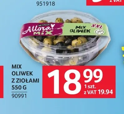 Mix oliwek z ziołami Allora promocja w Selgros