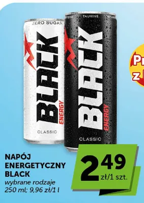 Napój energetyczny Black Zero Sugar promocja w Groszek