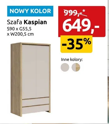 Szafa Kaspian promocja w Black Red White
