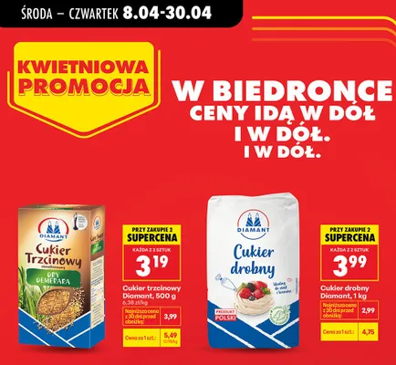 Cukier trzcinowy demerara promocja w Biedronka