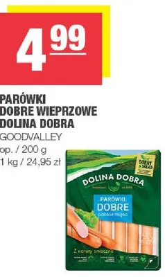 Parówki Dobre Wieprzowe Dolina Dobra Goodvalley promocja w SPAR