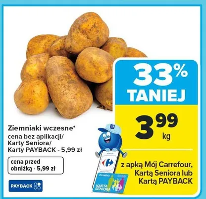 Ziemniaki wczesne promocja w Carrefour Market