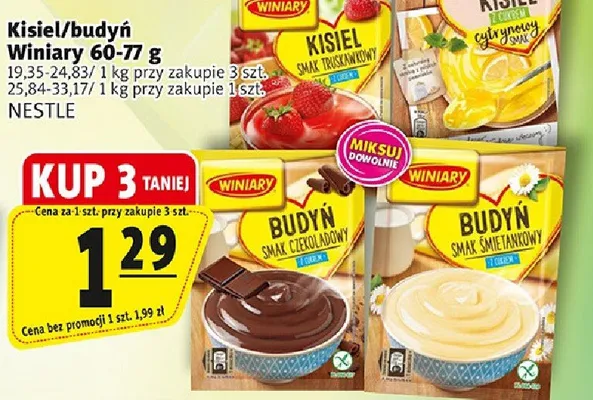 Kisiel/budyń różne rodzaje promocja w Prim Market