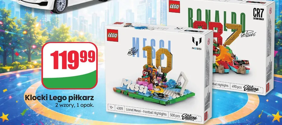 Klocki piłkarz Lionel Messi 500 elementów promocja w Dino