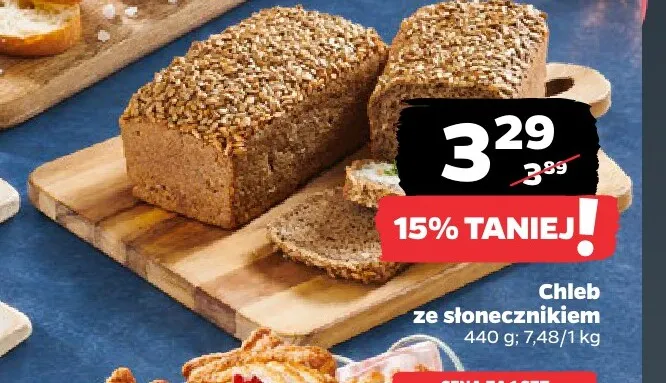 Chleb ze słonecznikiem promocja w Netto