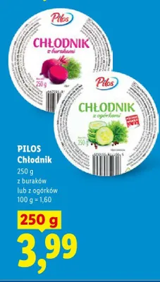Chłodnik z burakami Pilos promocja w Lidl