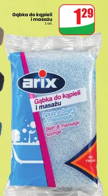 Gąbka do kąpieli i masażu Arix promocja w Dino