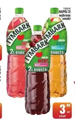 Napój Tymbark jabłko arbuz promocja w Tomi Markt