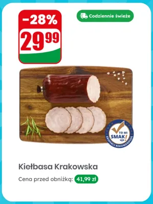 Kiełbasa Krakowska To Mi Smakuje promocja w Dino