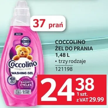 Żel do prania Coccolino 1,48l promocja w Selgros