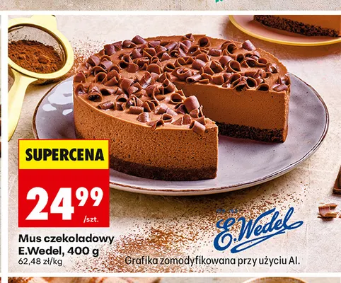 Mus czekoladowy E.Wedel promocja w Biedronka