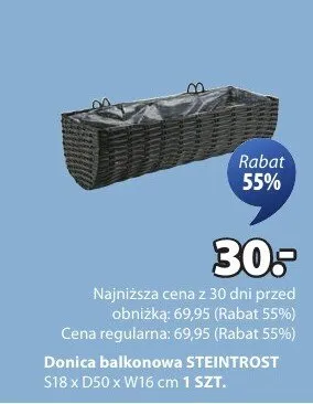 Doniczka balkonowa promocja w Jysk