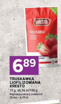 Truskawka liofilizowana promocja w Stokrotka