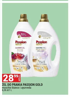 Żel do prania Passion Gold Muschio Bianco promocja w Merkury Market