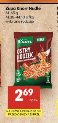 Zupa Knorr Nudle promocja w Delikatesy Centrum