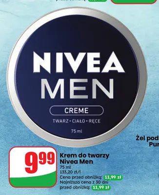 Krem do twarzy Nivea Men promocja w Dino
