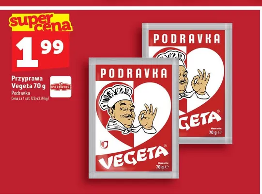 Przyprawa Vegeta Podravka promocja w TOPAZ