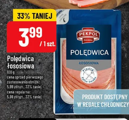 Połedwica łososiowa Pekpol promocja w POLOmarket