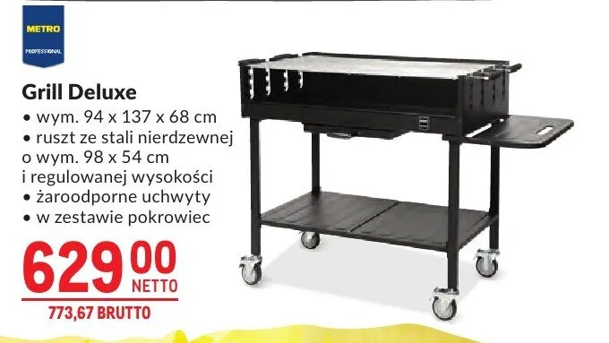 Grill Deluxe METRO PROFESSIONAL promocja w Makro