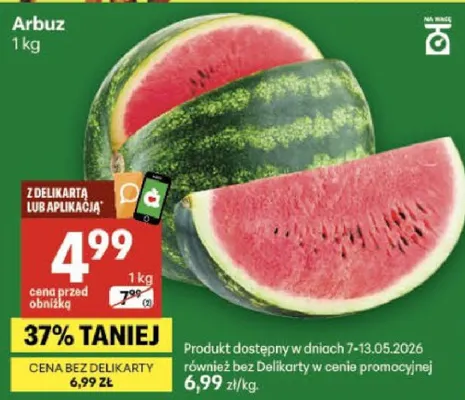 Arbuz promocja w Delikatesy Centrum