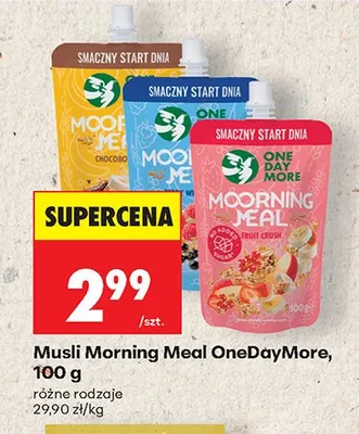 Musli Morning Meal Chocoboom OneDayMore promocja w Biedronka