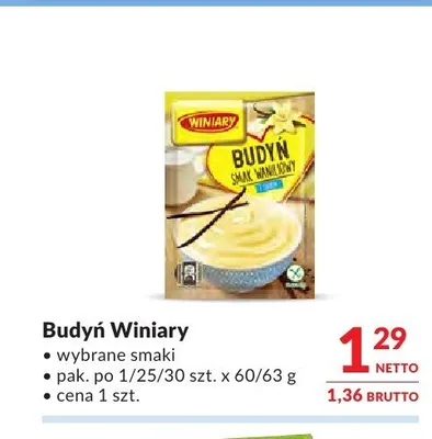 Budyń Winiary promocja w Makro