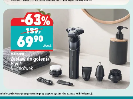 Zestaw do golenia Maestro 5 w 1 promocja w Biedronka Home