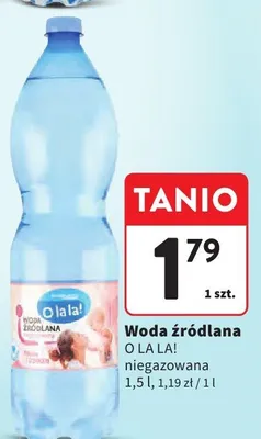 Woda źródlana niegazowana promocja w Intermarche