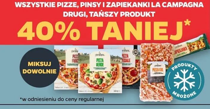 Pizze, pinsy i zapiekanki La Campagna (różne rodzaje) promocja w Netto